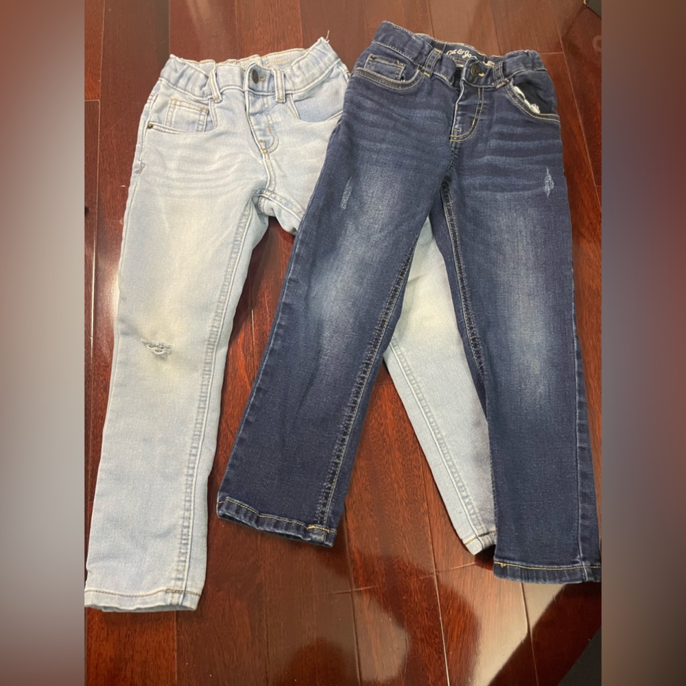 Bundle- 2 pair adjustable waist Cat & Jack Jeans